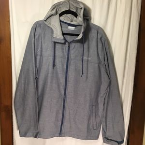 Columbia mens Large casual hoodie fishing L zip up